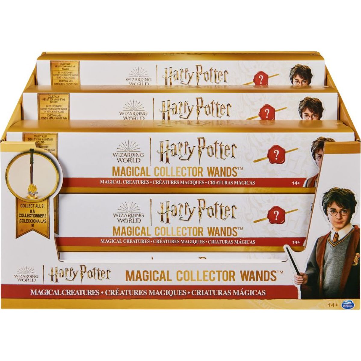 Harry Potter sběratelské hůlky čarodějů s podstavcem