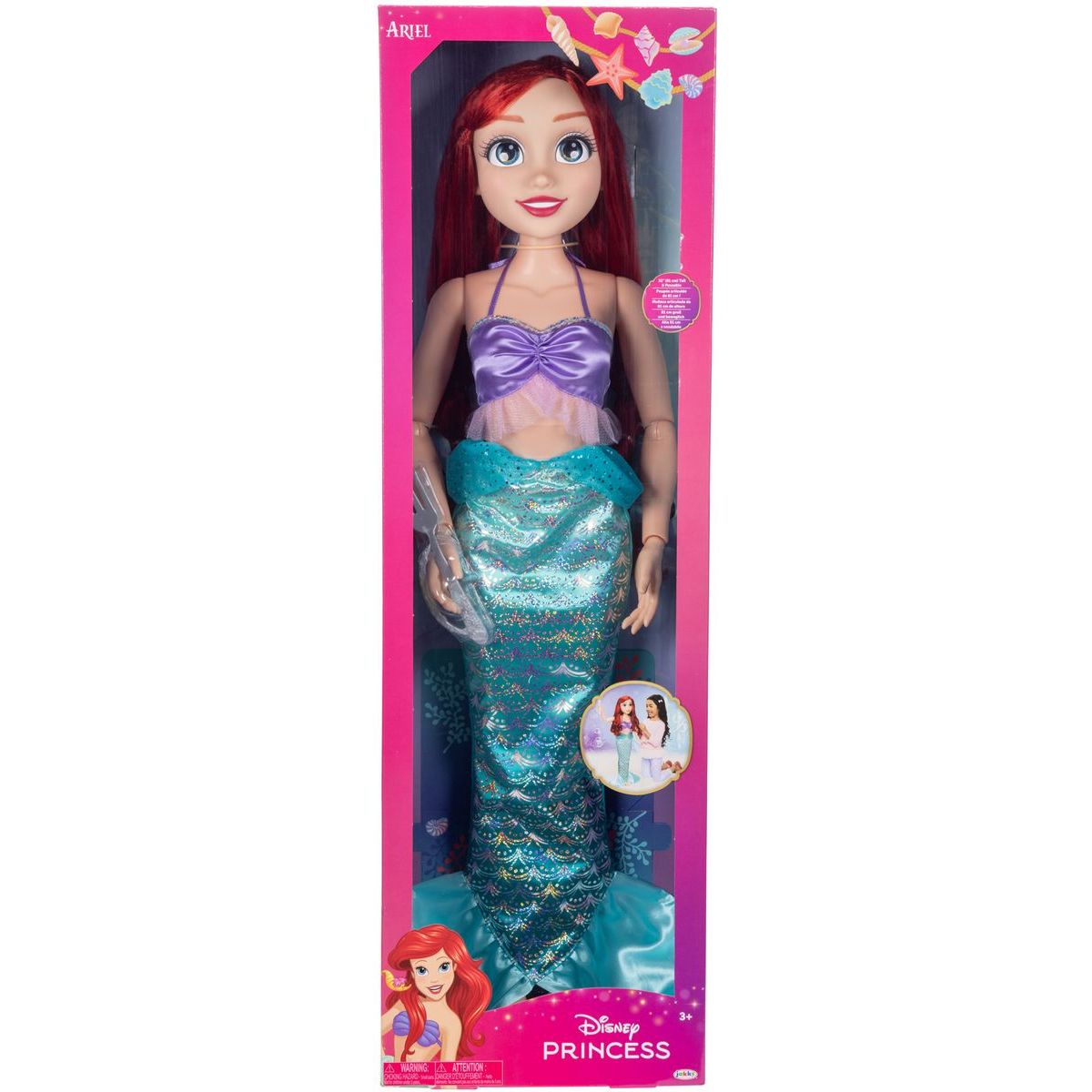 Panenka Disney Princess Ariel 80 cm