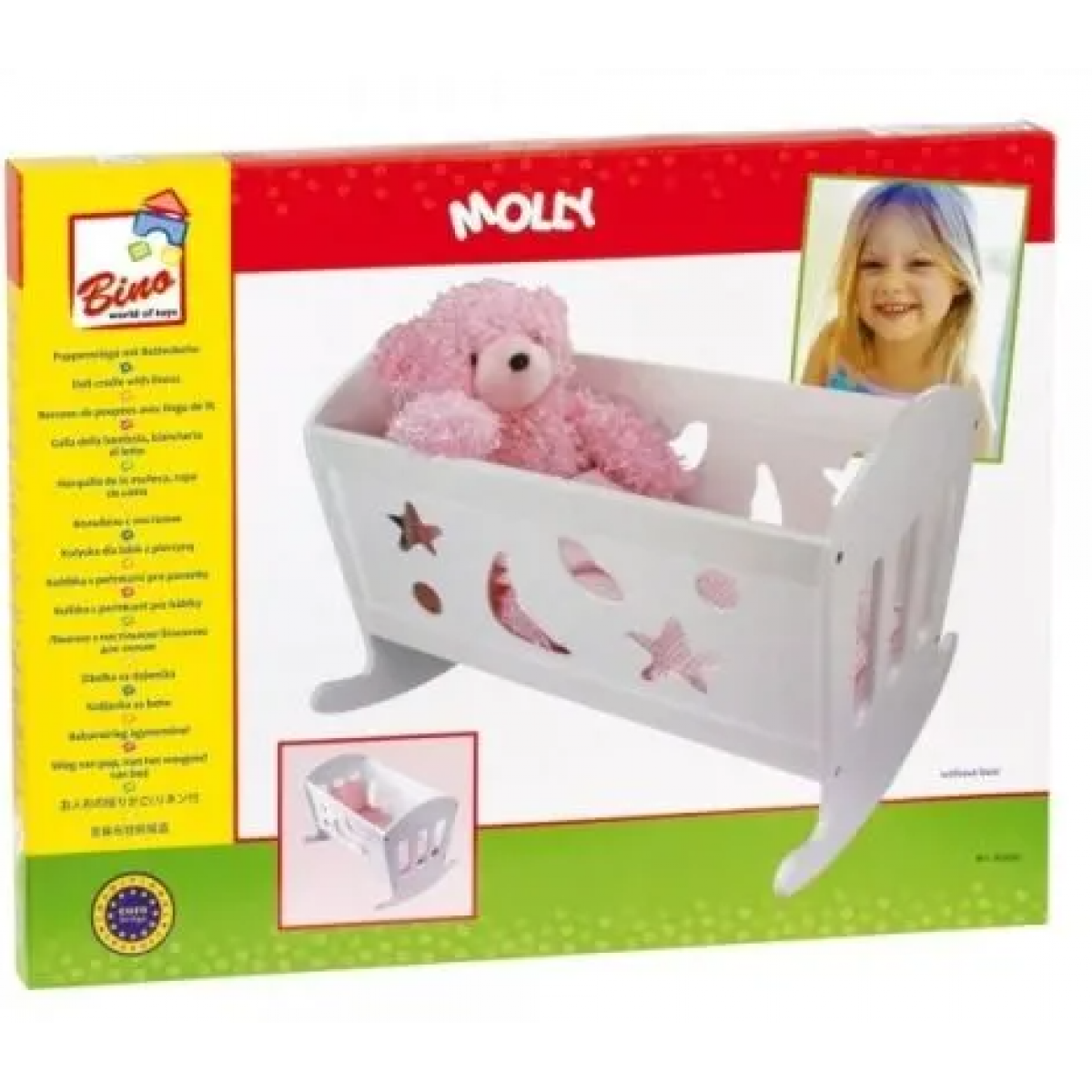 Bino Kolébka s peřinkami pro panenky