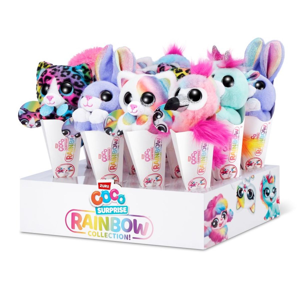 Coco Rainbow plyšové zvířátko s překvapením plameňák