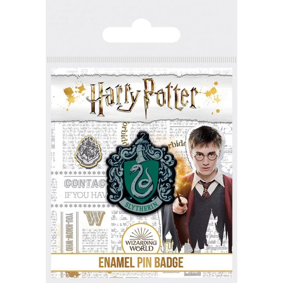 Odznak smalt Harry Potter Zmijozel