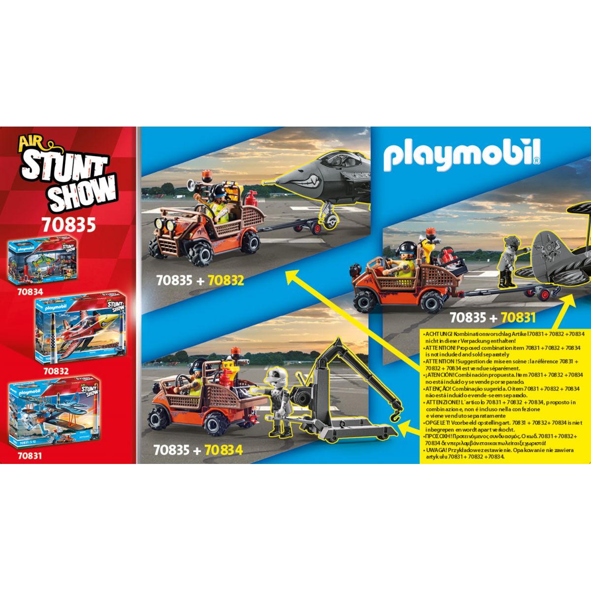 PLAYMOBIL® 70835 Air Stuntshow Mobilní servis