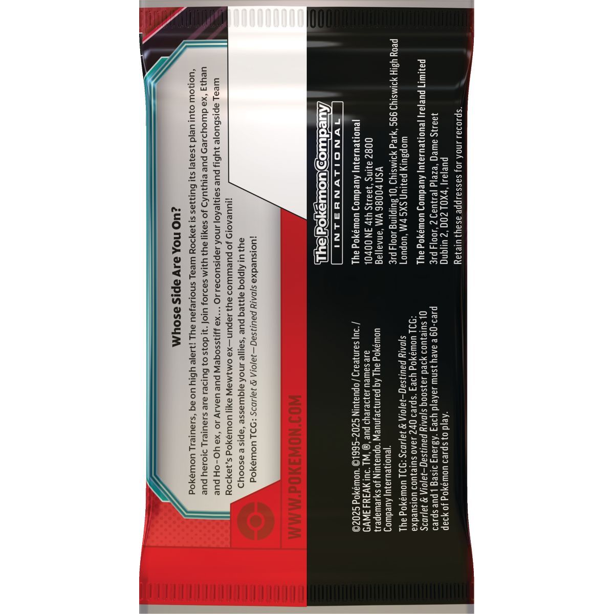 Pokémon TCG: SV10 Destined Rivals - Booster Box - Poškozený obal