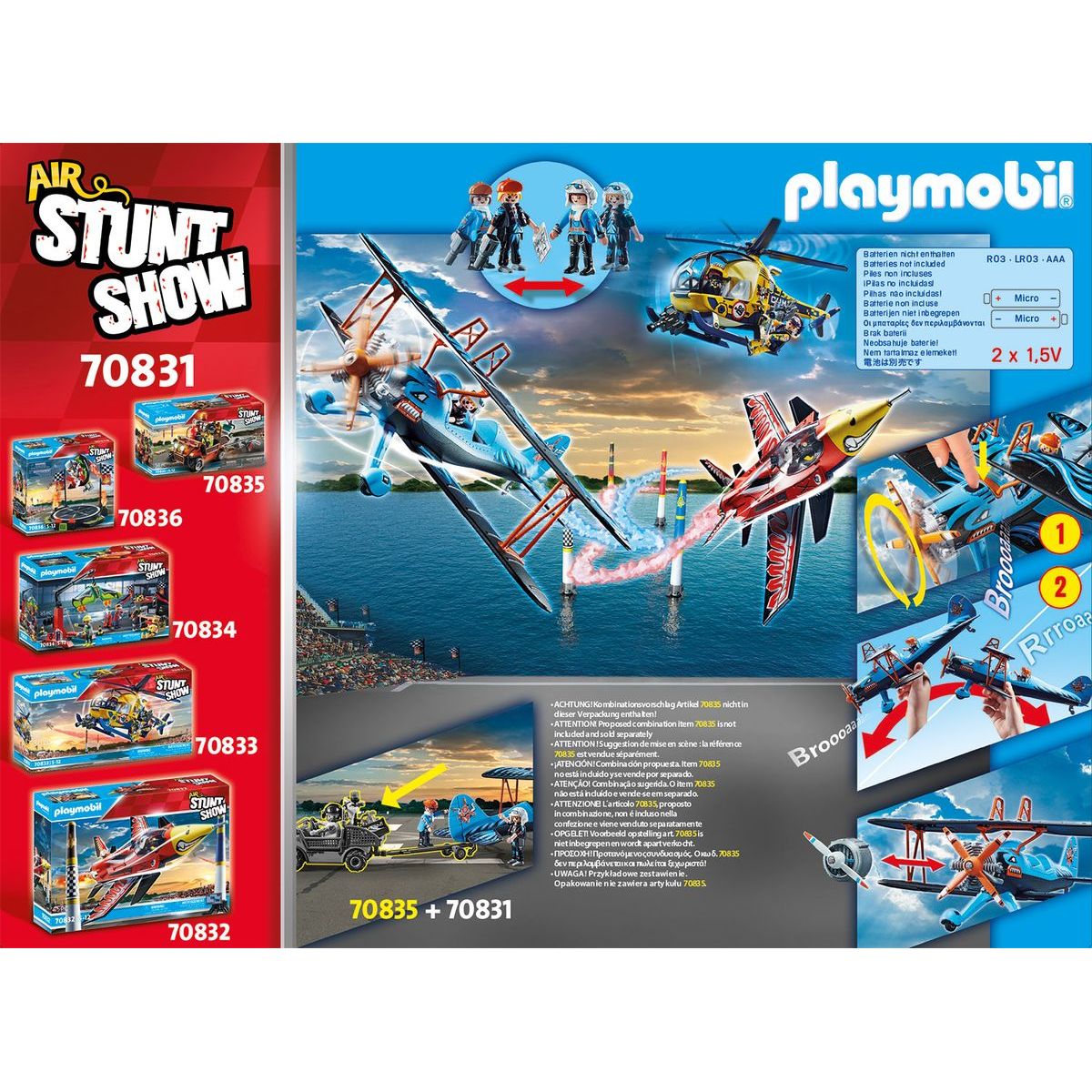 PLAYMOBIL® 70831 Air Stuntshow Dvouplošník Fénix