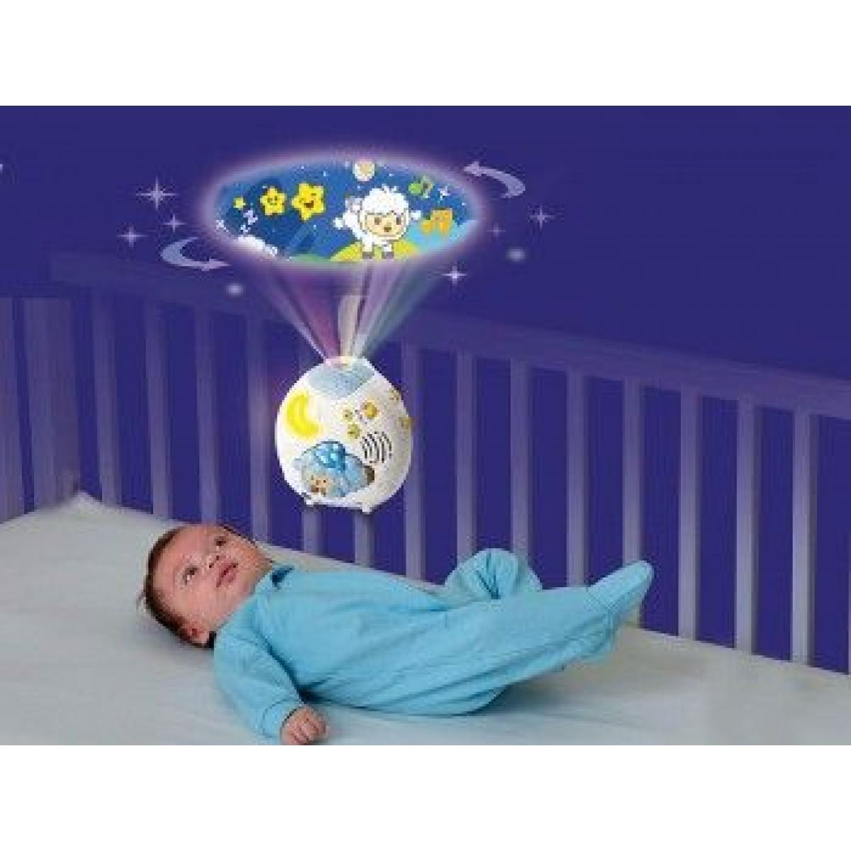 VTech Projektor s uspávankami a barančekmi na oblohe SK