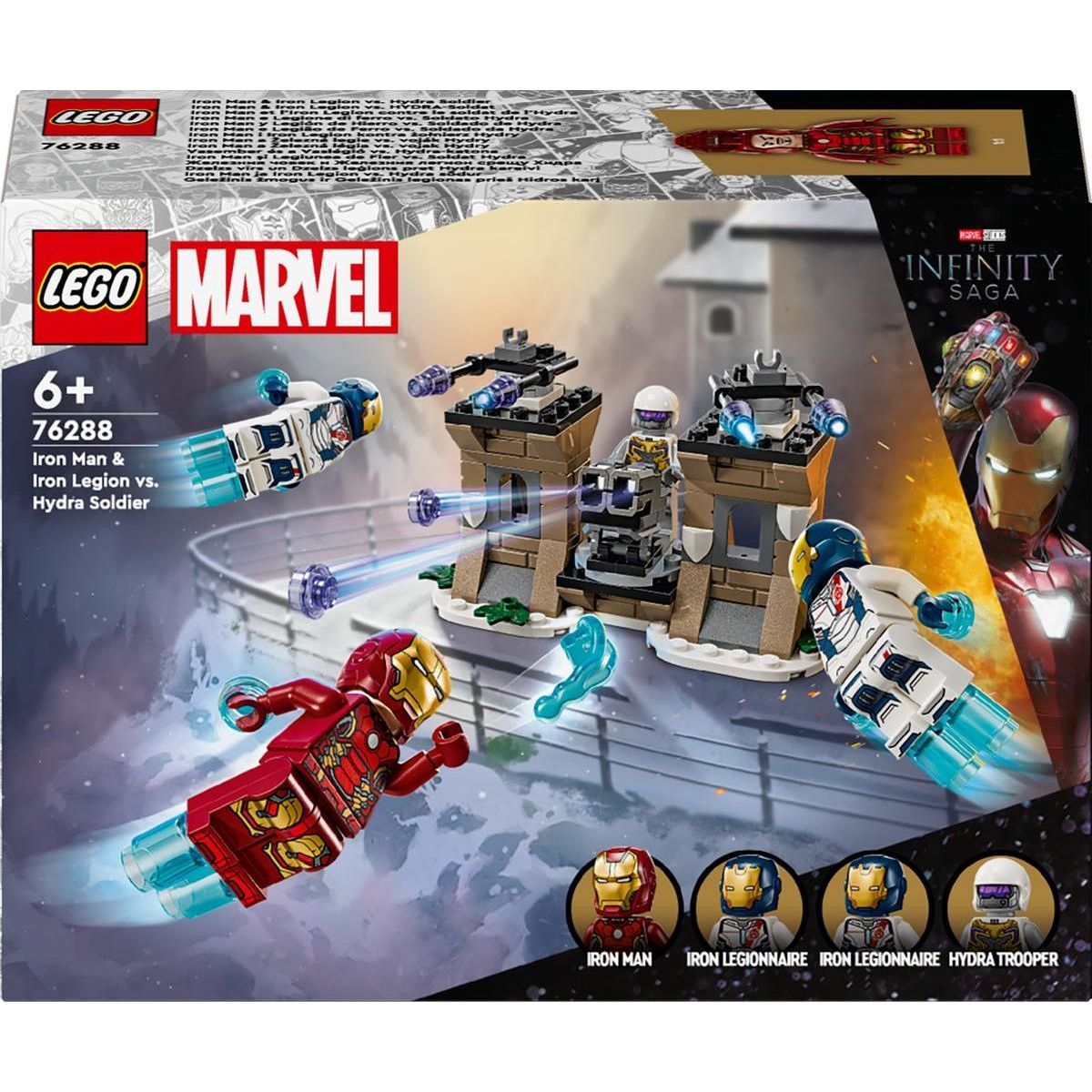LEGO® Marvel 76288 Iron Man a Železná legie vs. voják Hydry - Poškozený obal