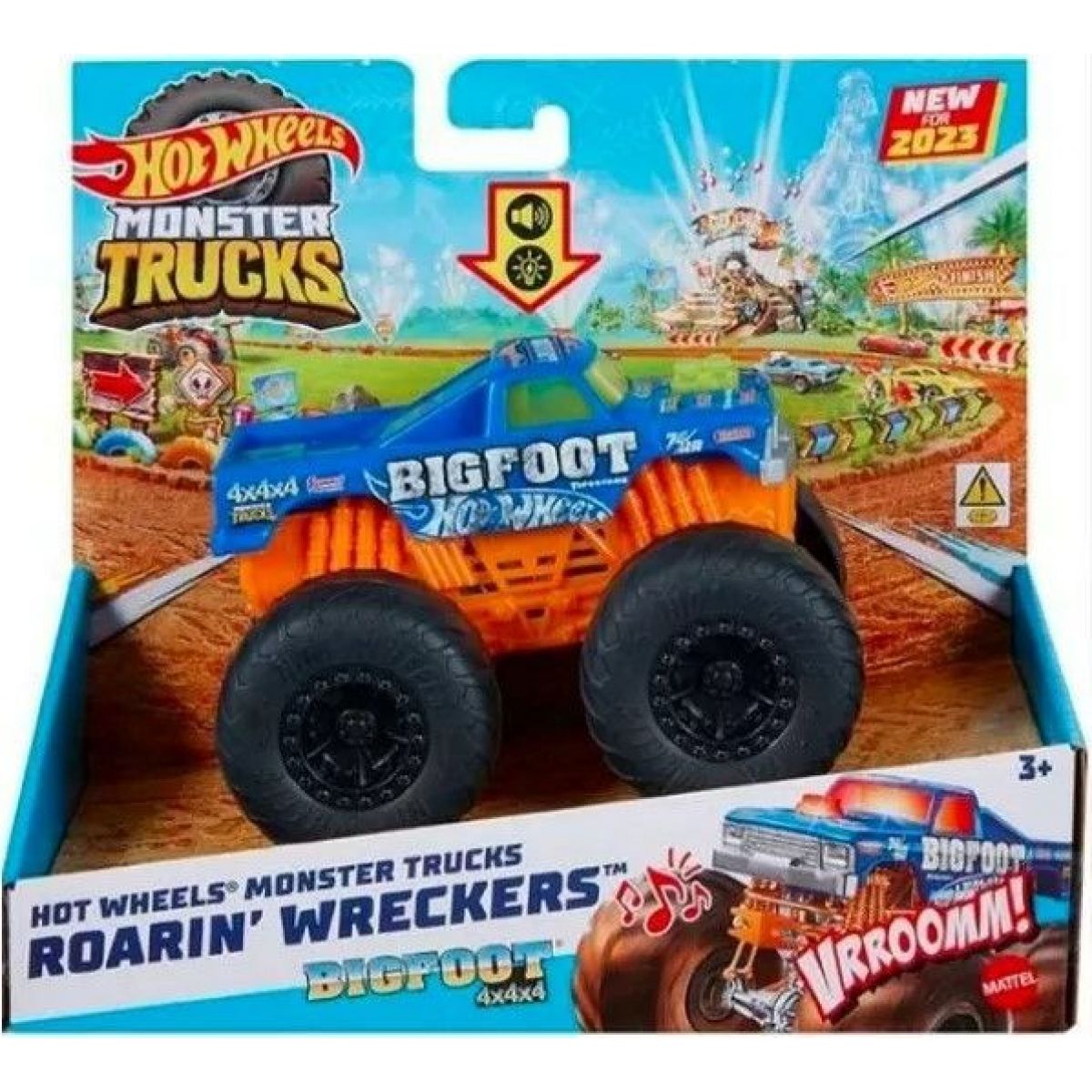 Hot Wheels Monster trucks kaskadérské kousky Bigfoot 4x4x4