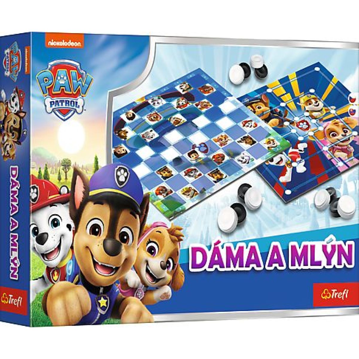 Trefl Společenská Hra Dáma & Mlýn Tlapková patrola