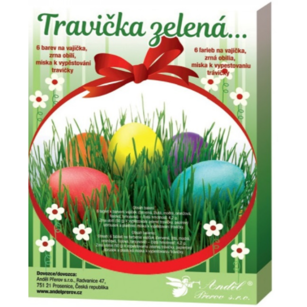 Sada k dekorování vajíček - travička zelená