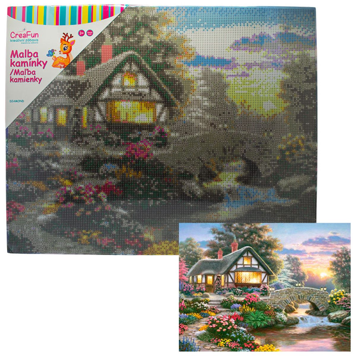 Sparkys Diamantové malování - Kouzelná zahrádka 40 x 50 cm
