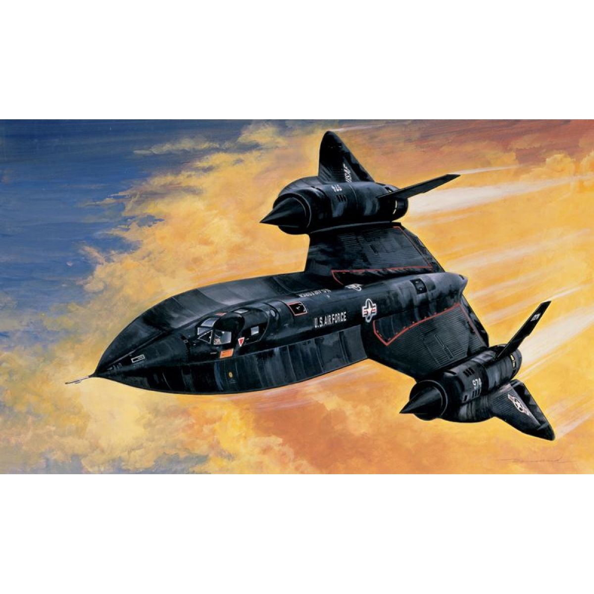 Italeri Model Kit letadlo 0145 SR-71 Blackbird with Drone (1:72)