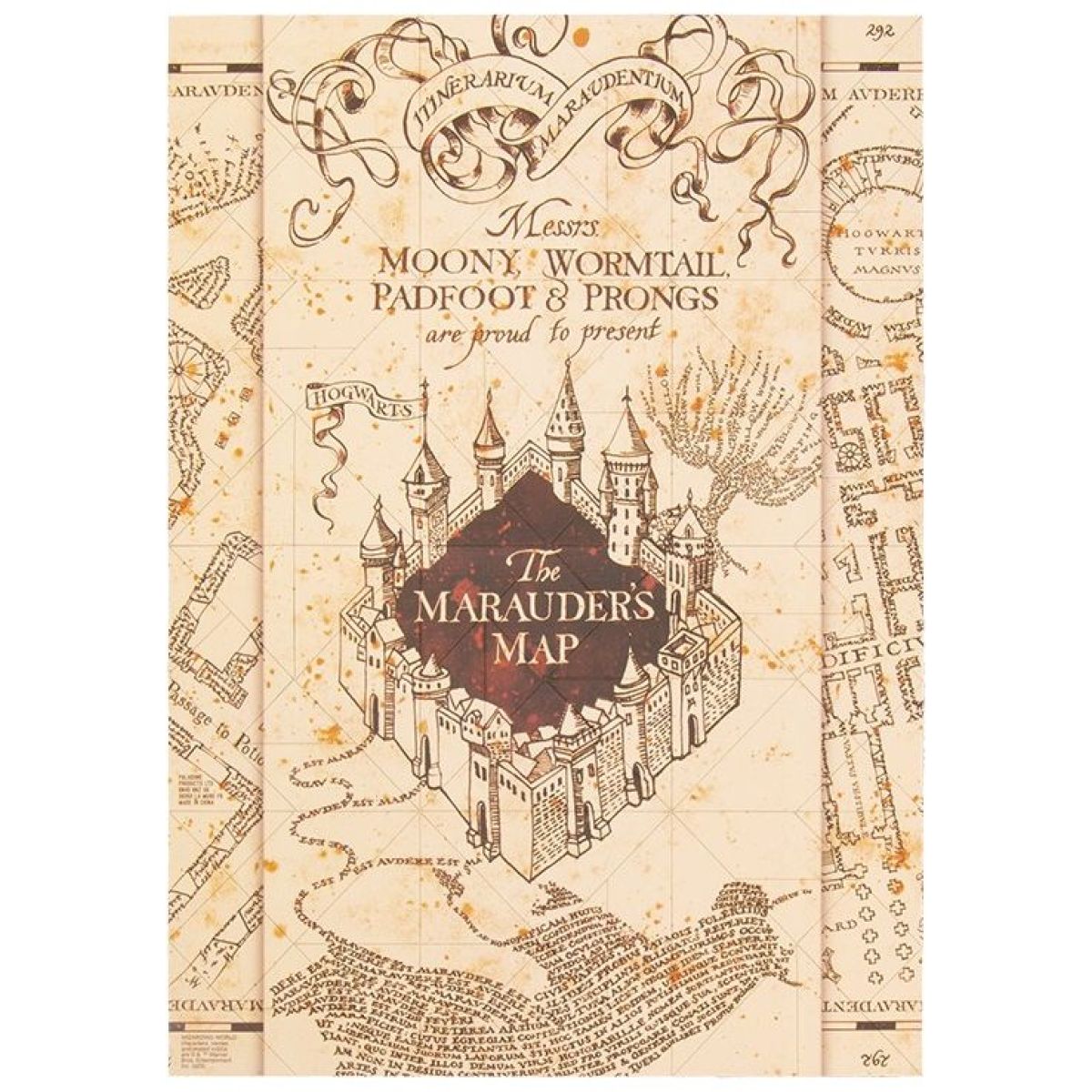 Paladone Harry Potter Puzzle magnetické Pobertův plánek
