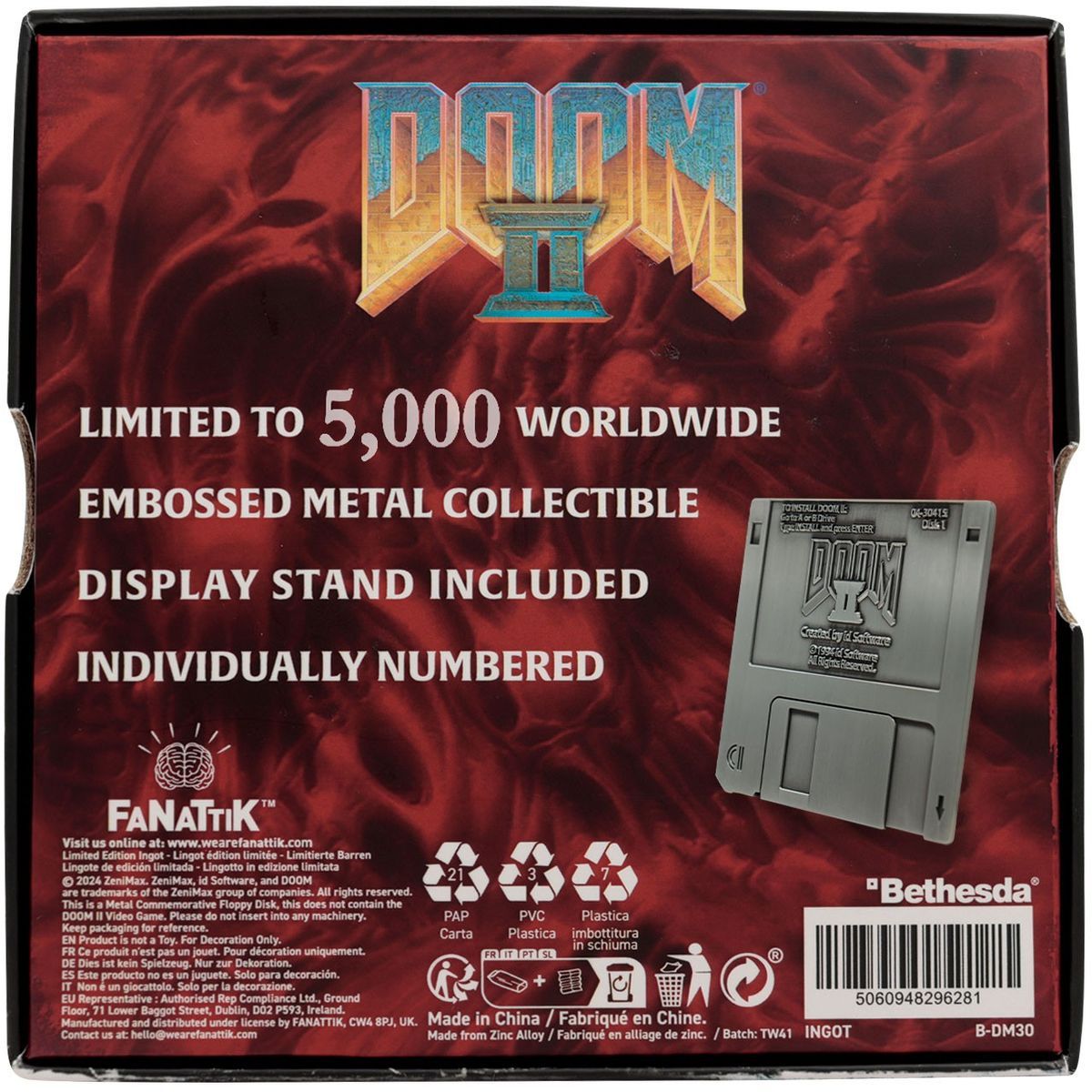 Fanatik Doom II Floppy Replika diskety