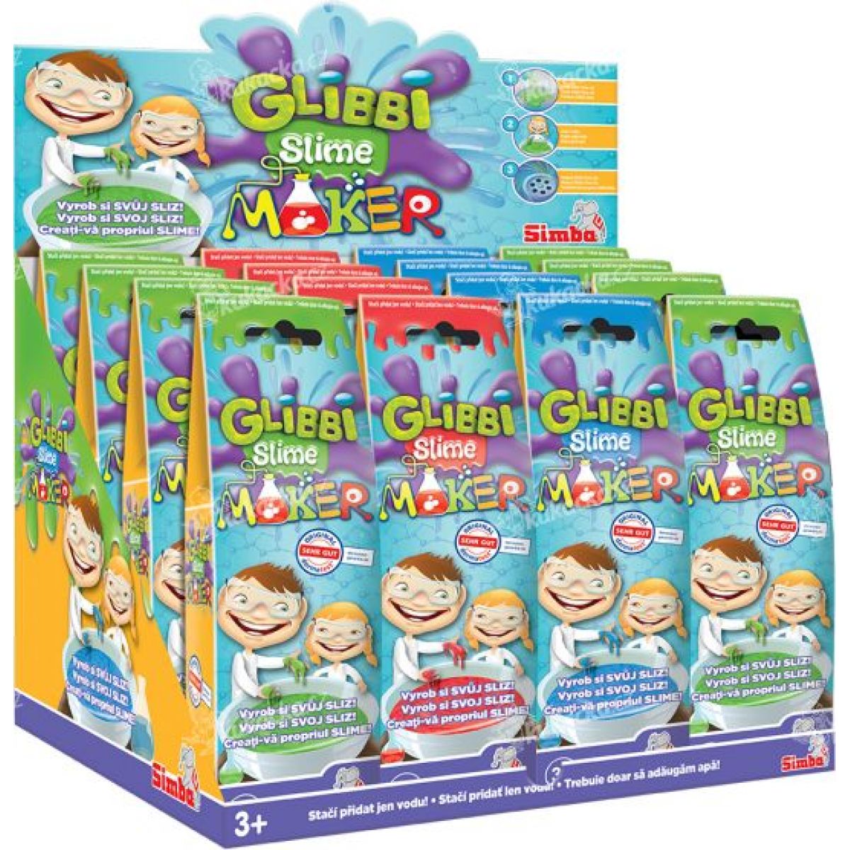 Simba Glibbi Slime Maker DP16 - červený