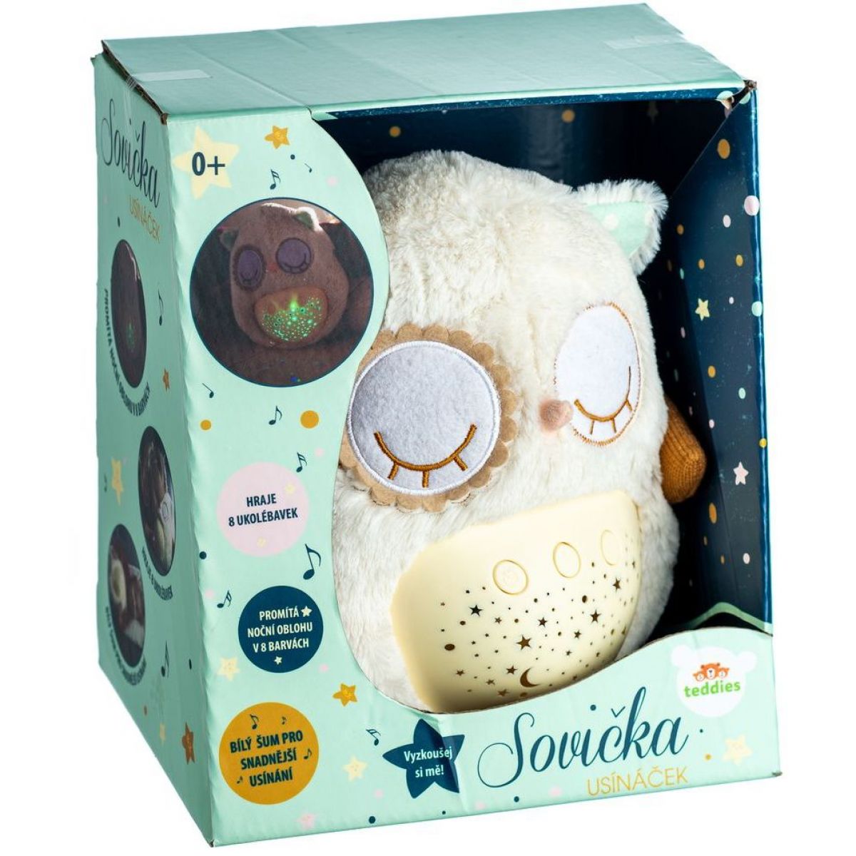 Plyšový usínáček Sovička 25 cm