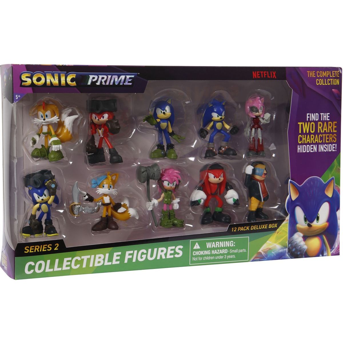 Sonic figurky 12 ks Deluxe box - Poškozený obal