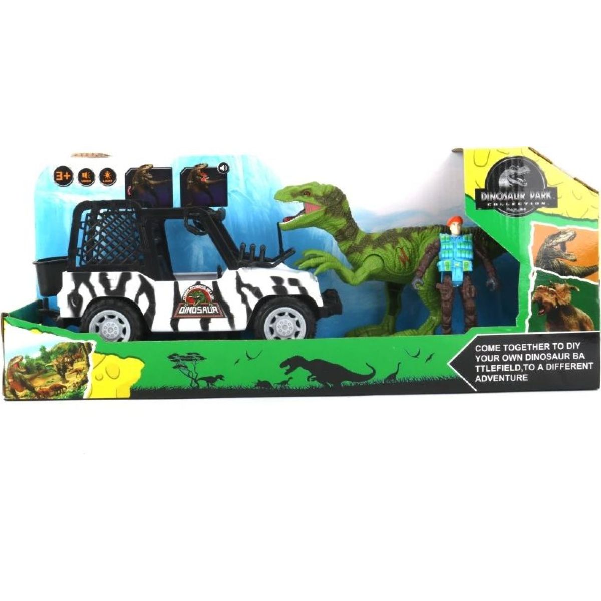 Alltoys Dinosauří set s autem (16)