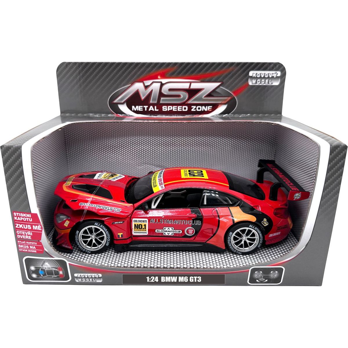 Sparkys 1:24 BMW M6 GT3 červené
