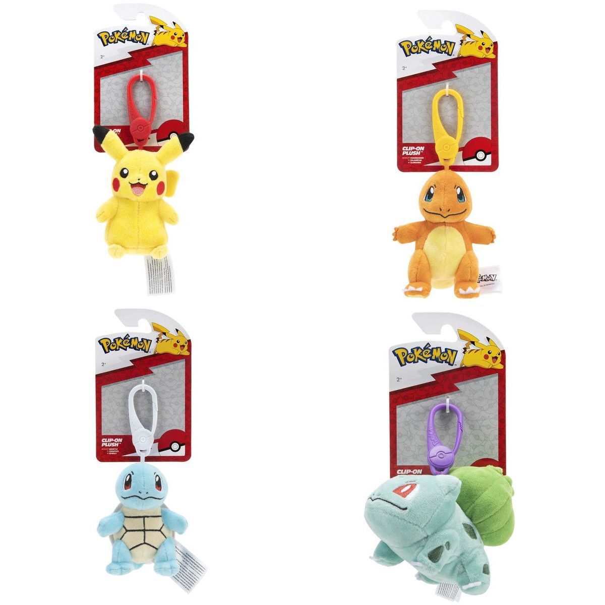 Jazwares Pokémon Clip plyšový 10 cm Squirtle