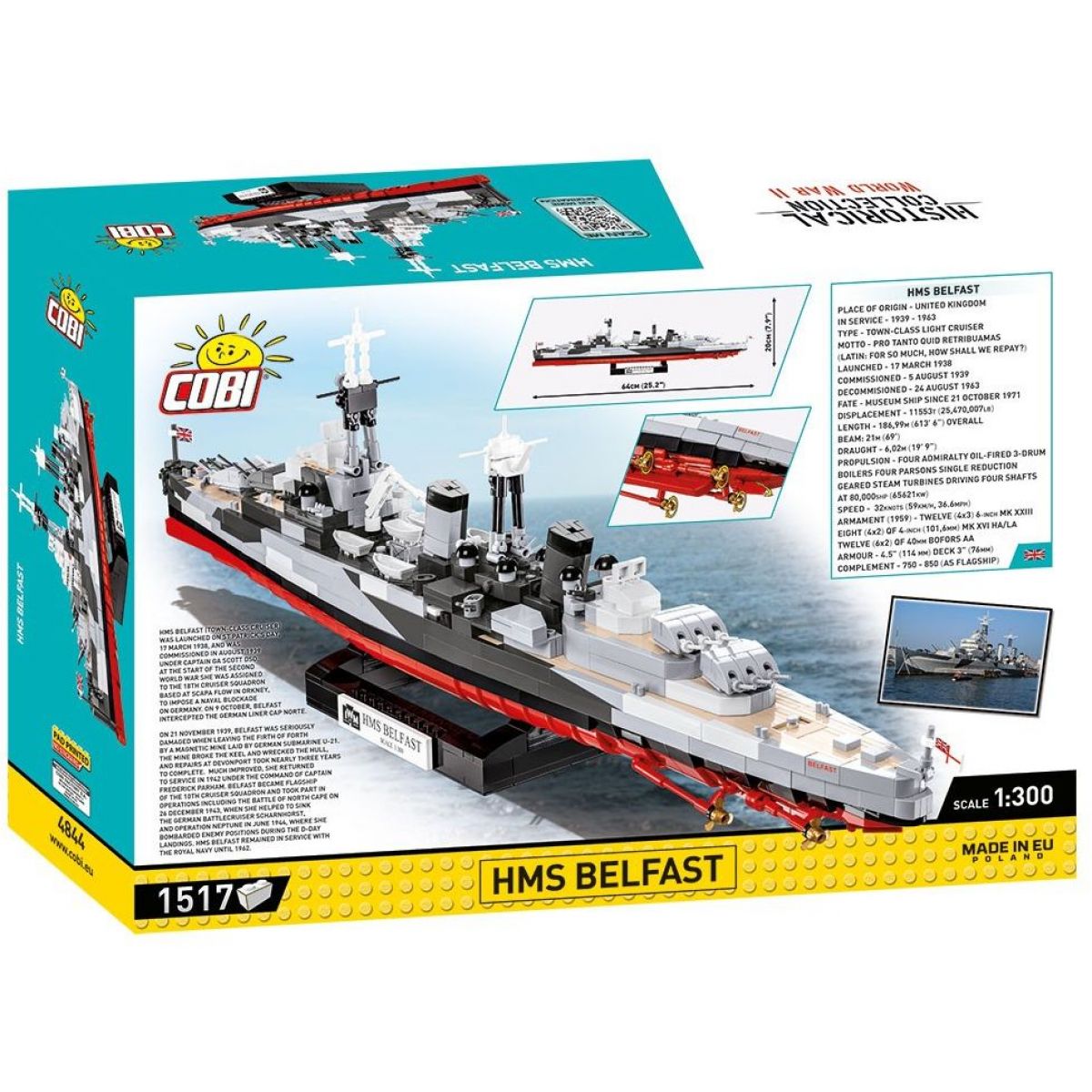 Cobi 4844 II. světová válka HMS Belfast IWM