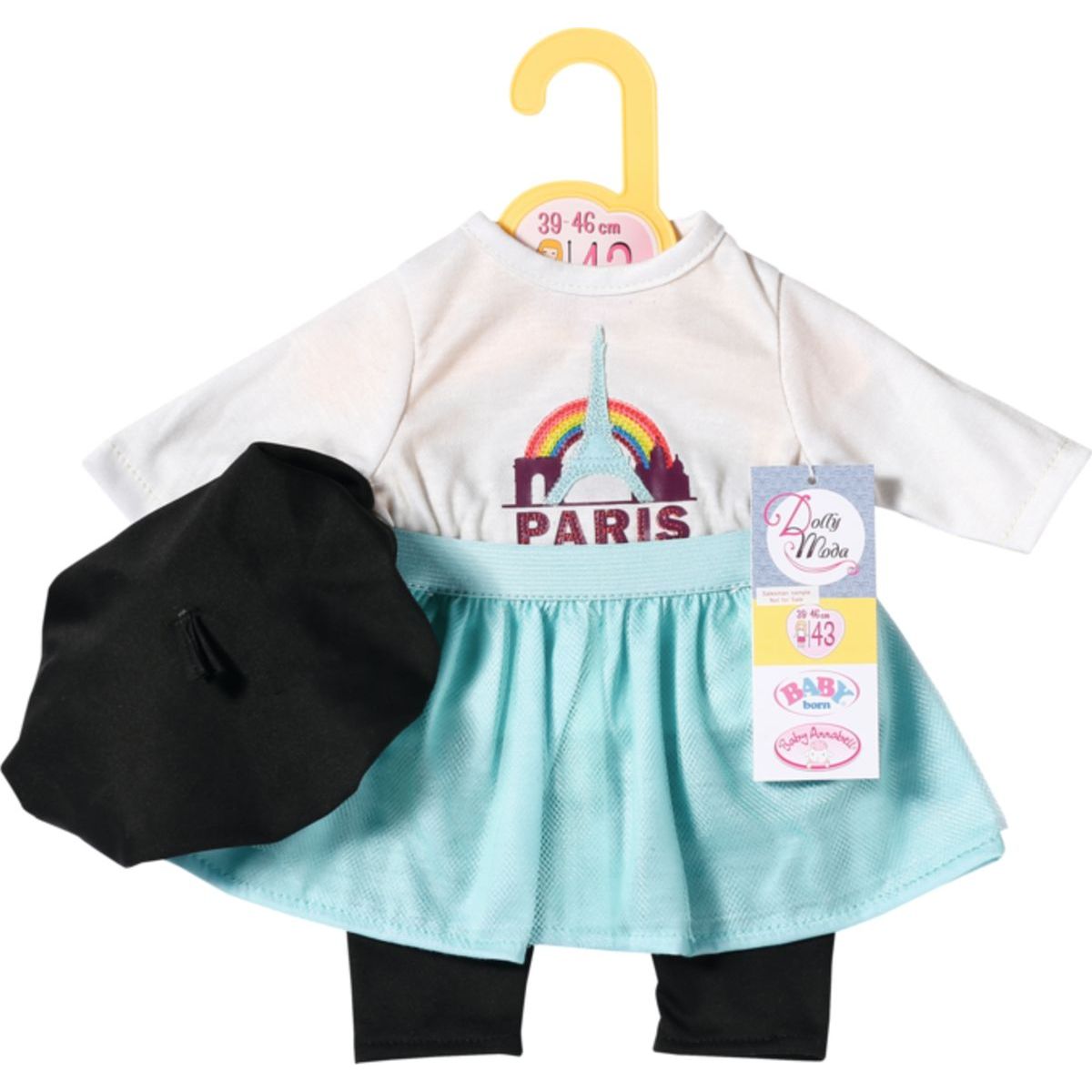 Dolly Moda Oblečení Paříž 43 cm