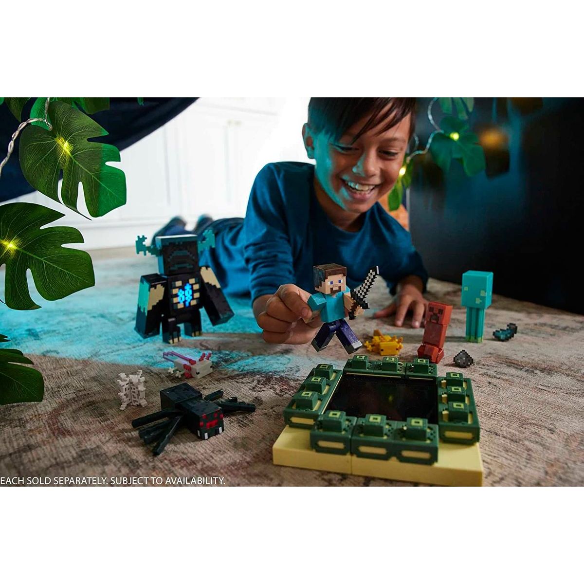 Mattel Minecraft 8 cm figurka Build a Portal Damaged Creeper