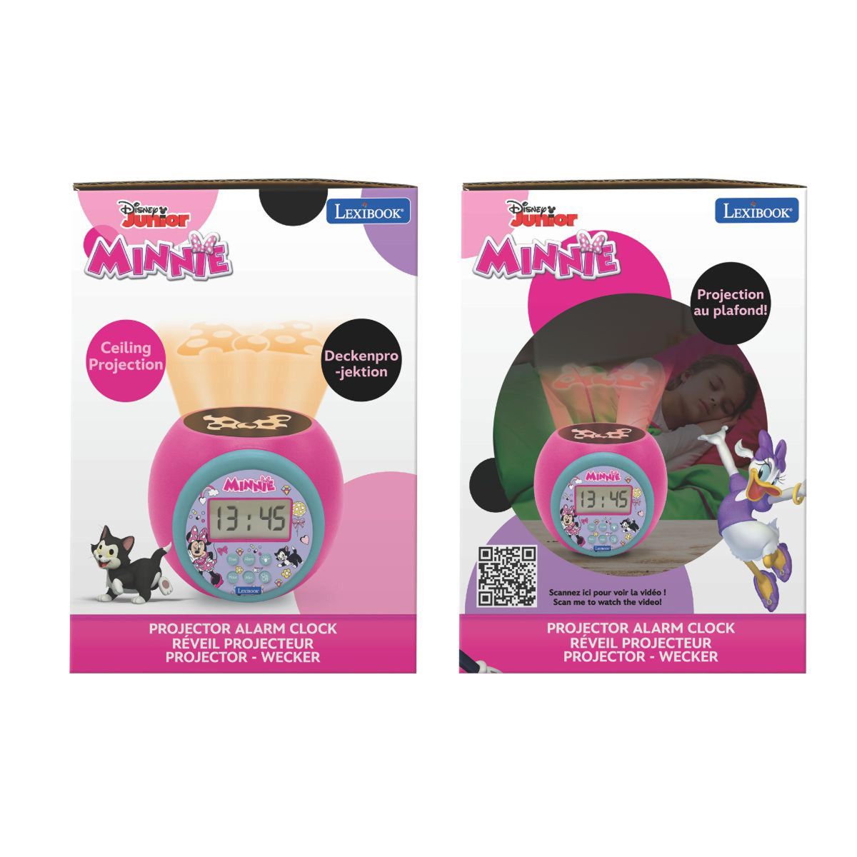 Lexibook Budík Minnie se stropním projektorem