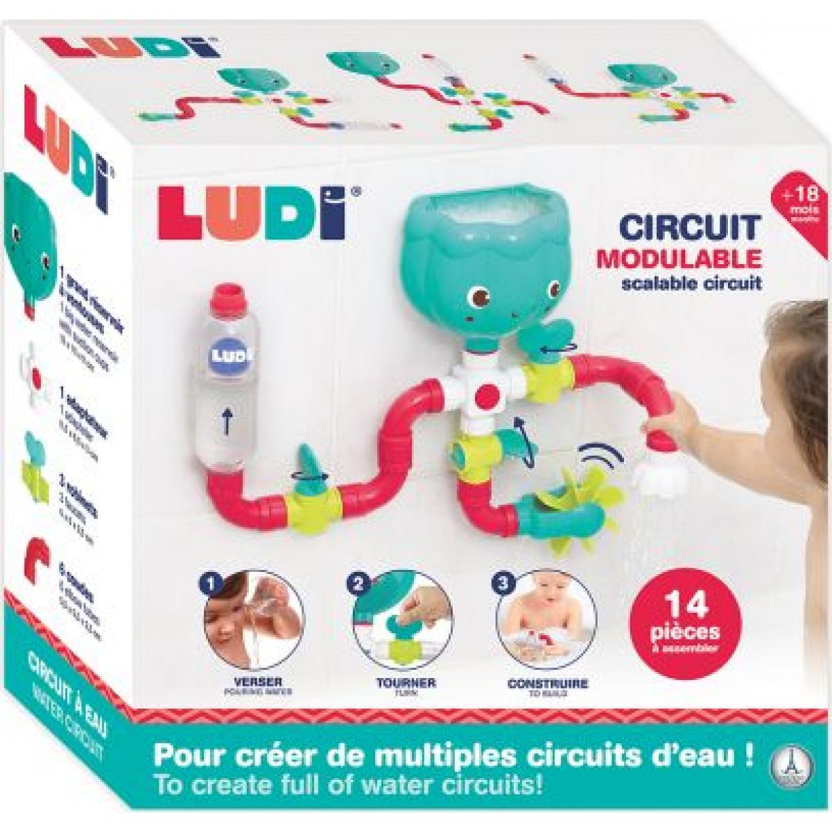 Ludi Vodní mlýnek s potrubím do koupele