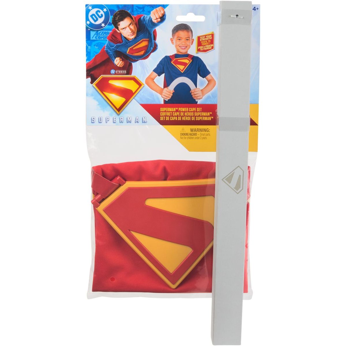 Superman film plášť štít a tyč