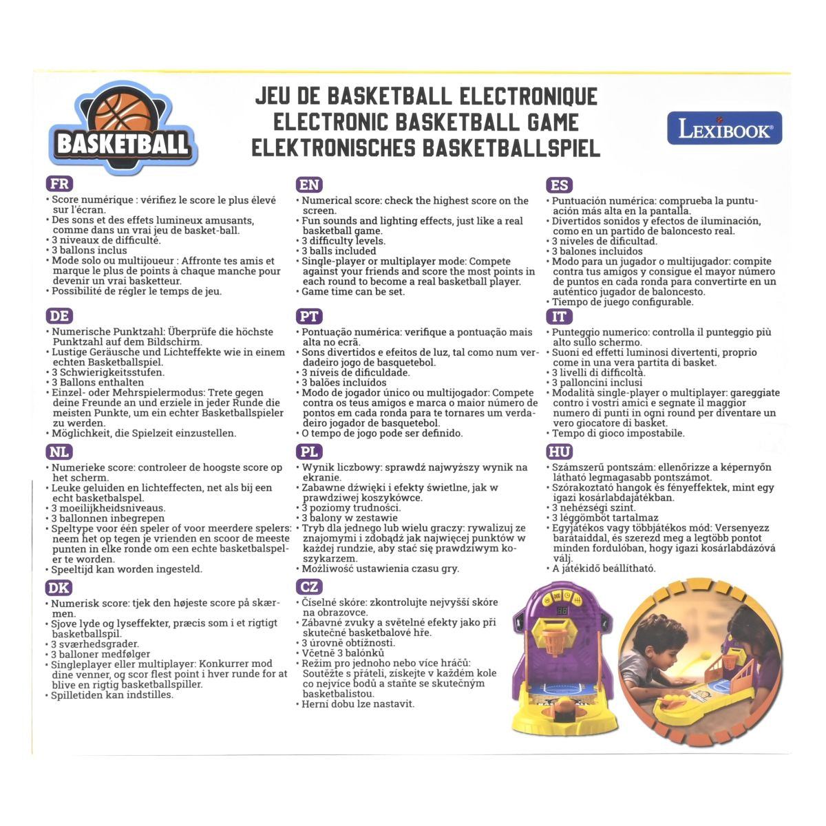 Lexibook Elektronická basketbalová hra