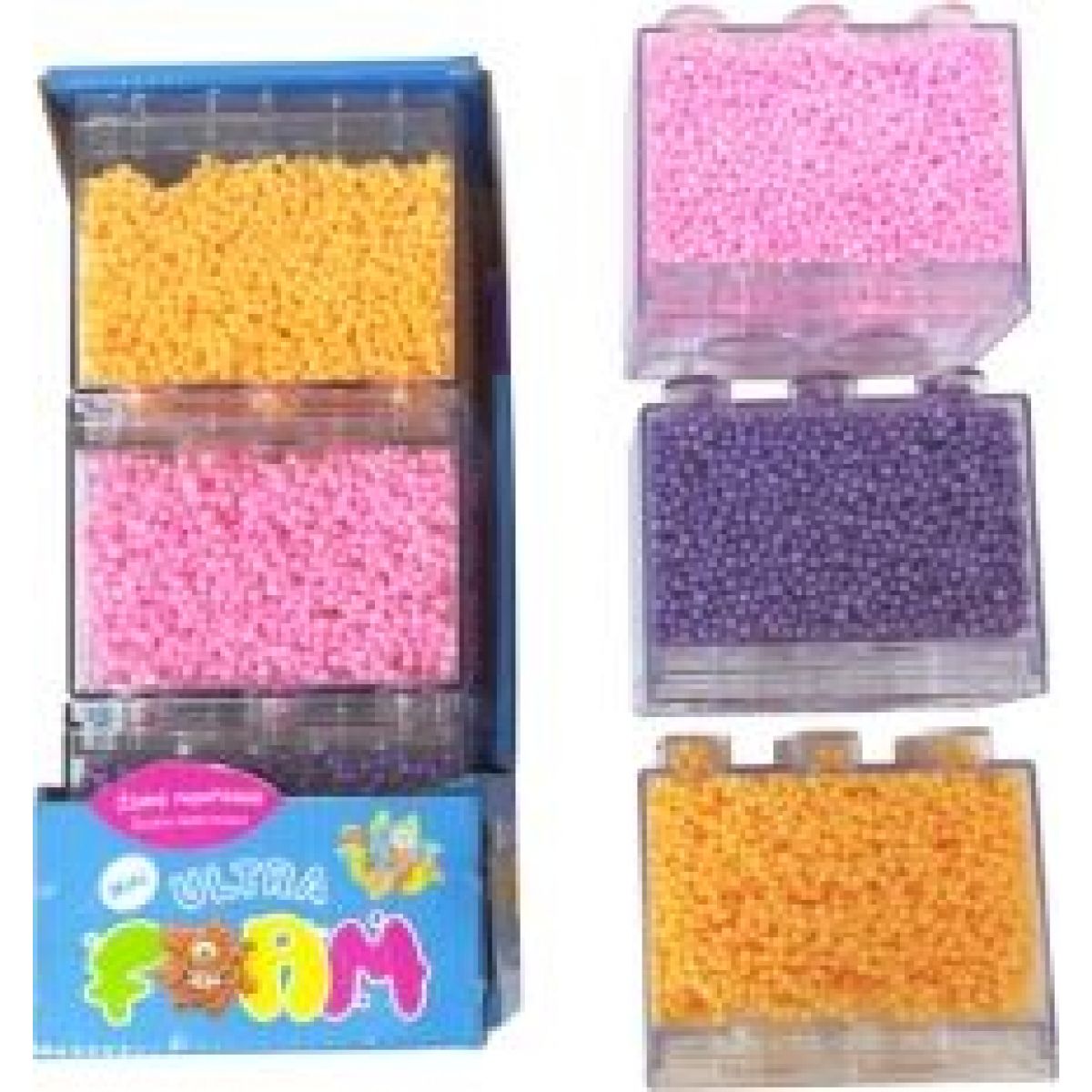 Ultra Foam mini balení 3 ks - růžová, fialová, oranžová modelovací hmota