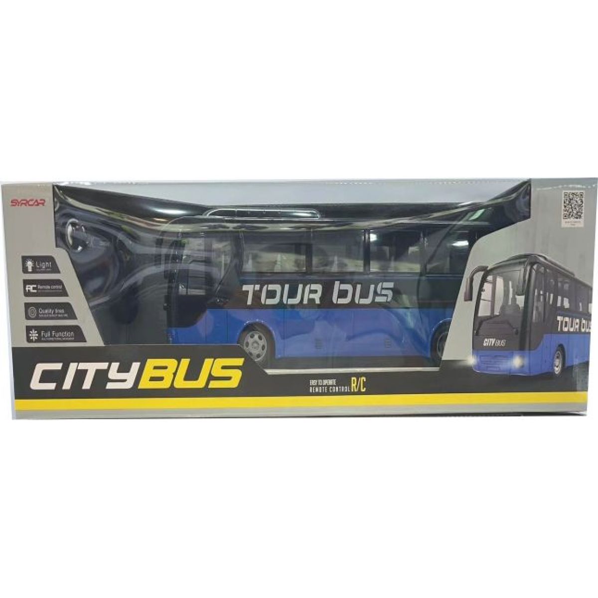 Alltoys Autobus na dálkové ovládání modrý