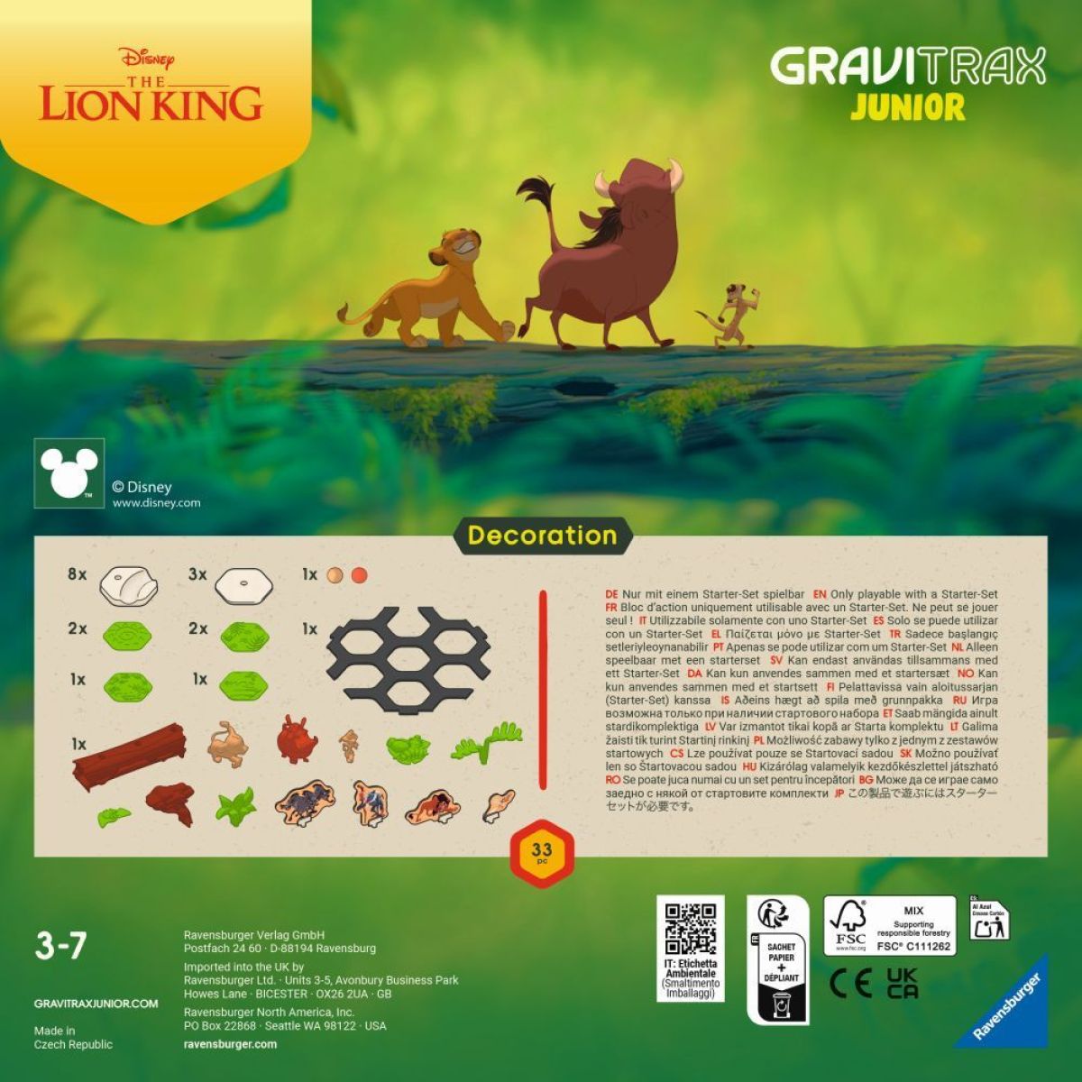 Ravensburger 238620 GraviTrax Junior Disney: Lví král