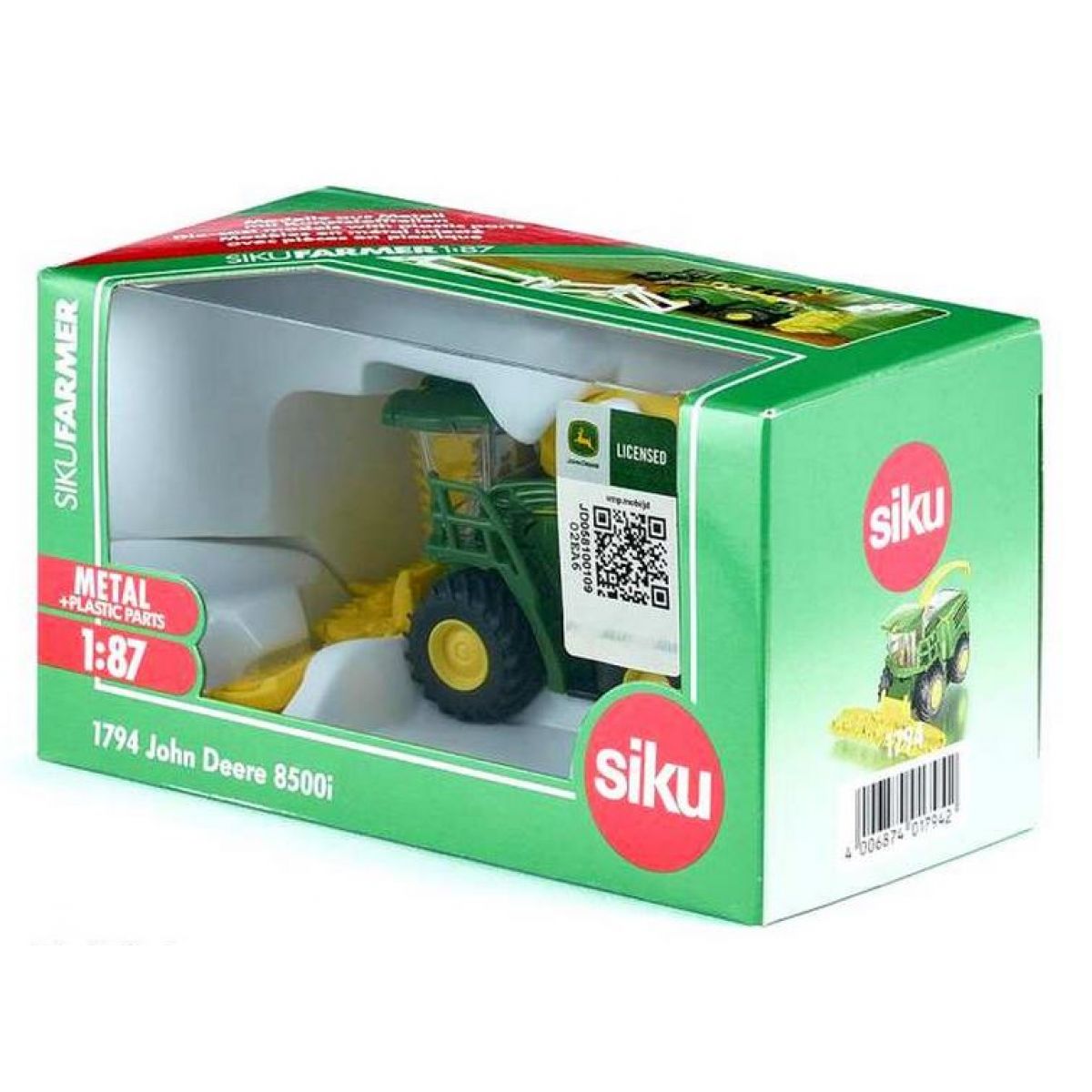 Siku 1794 John Deere 8500i drtič kukuřice 1:87