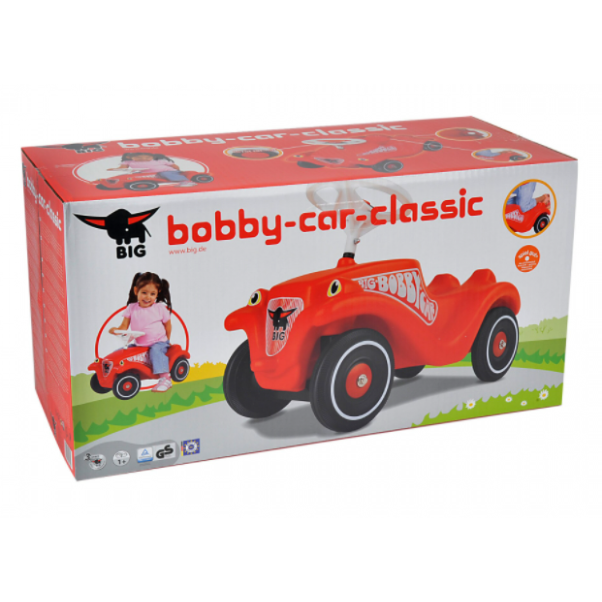 Big Odstrkovadlo Bobby auto červené