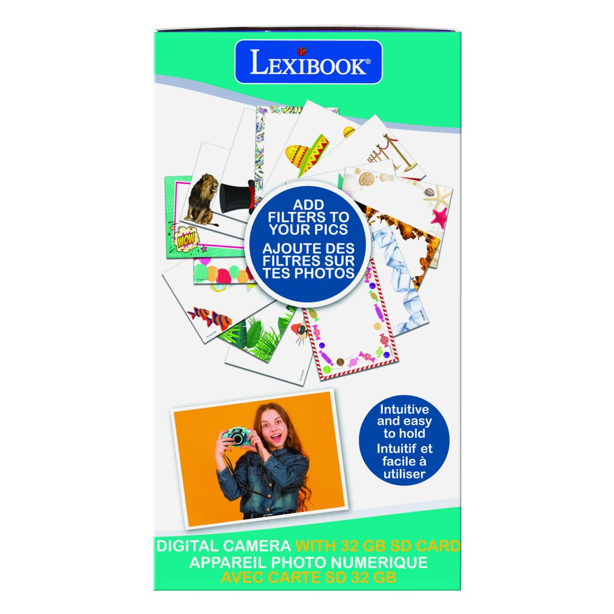 Lexibook HD kamera a fotoaparát s SD kartou