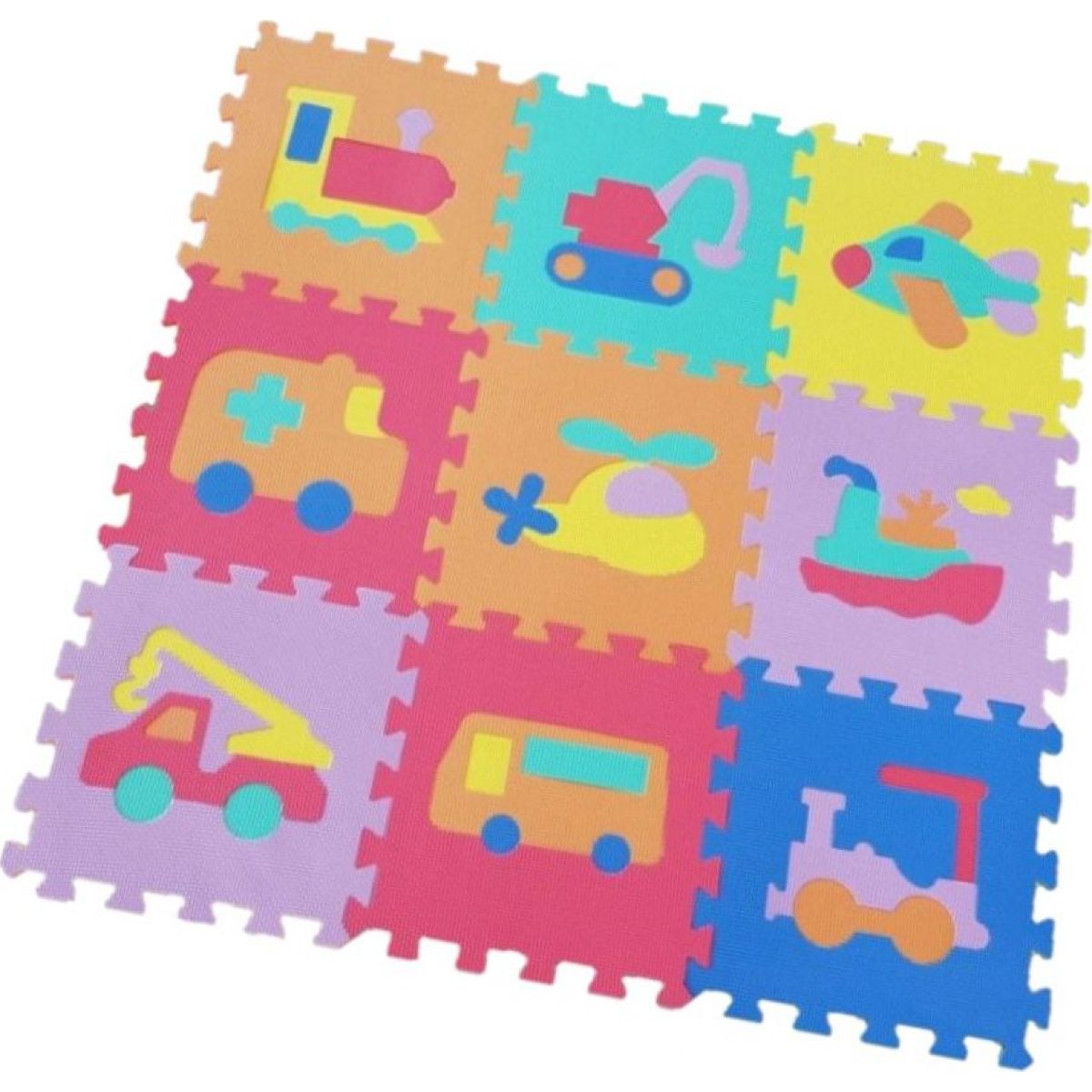 Alltoys Puzzle pěnové Dopravní prostředky 9 dílků