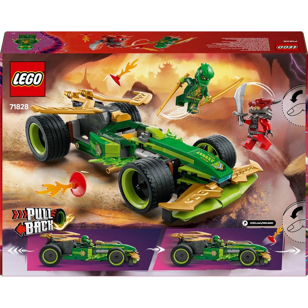LEGO® NINJAGO® 71828 Lloydovo závodní auto s natahovacím motorem
