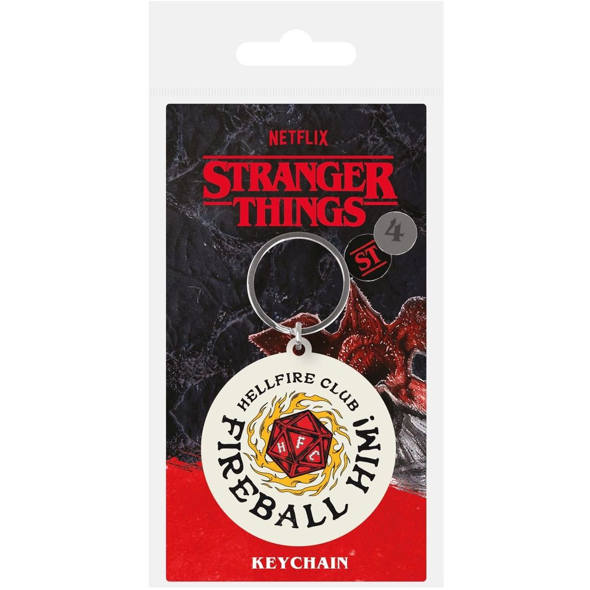 Klíčenka gumová Stranger Things Fireball Him
