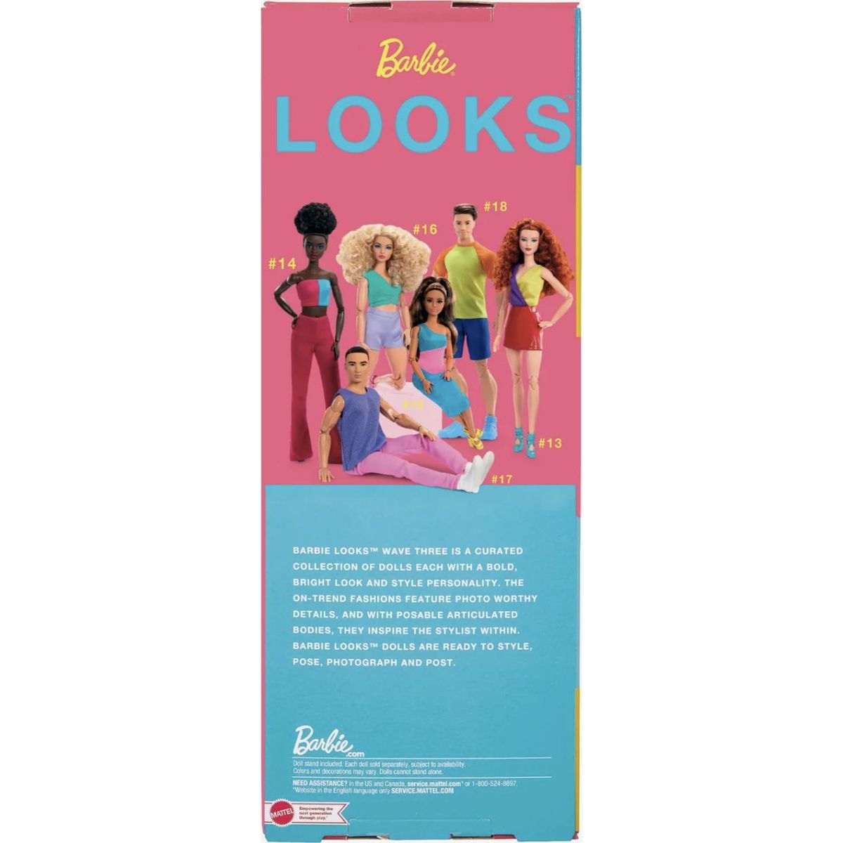Mattel Barbie Looks brunetka s culíkem 29 cm