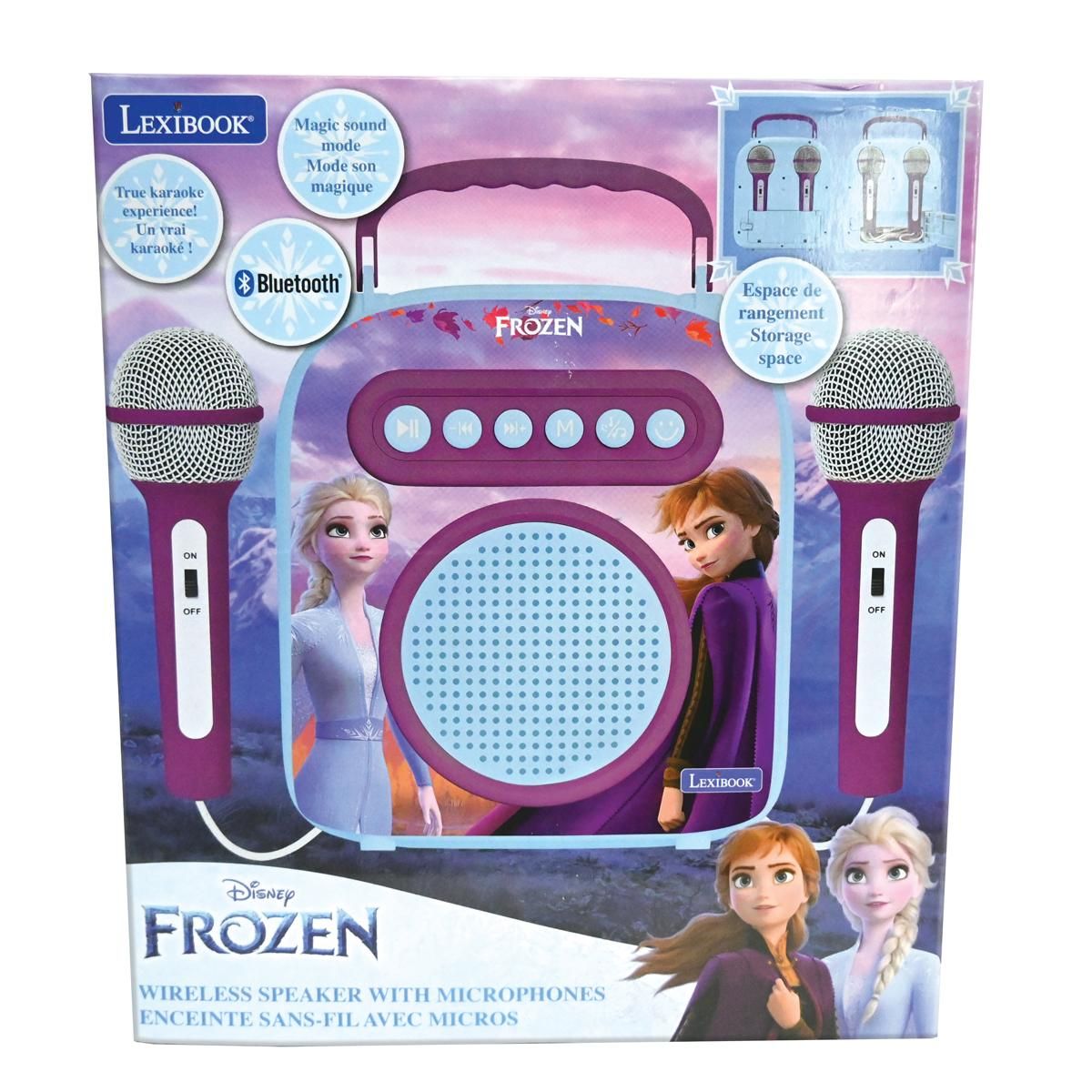 Lexibook Bezdrátový reproduktor Frozen se 2 mikrofony a měničem hlasu