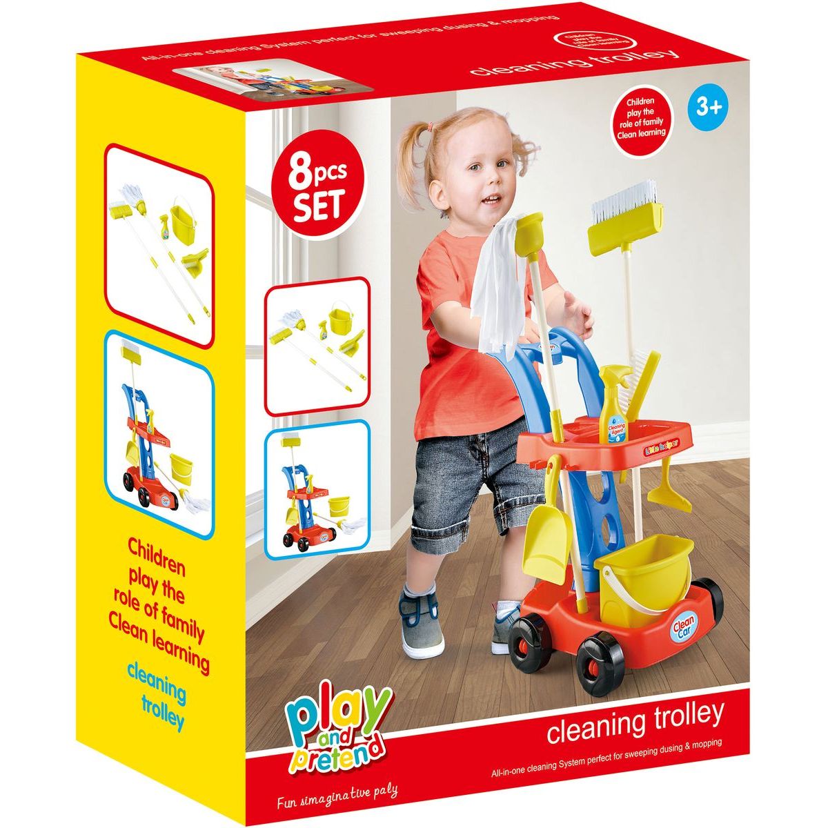 Alltoys Hrací uklízecí set 8 ks