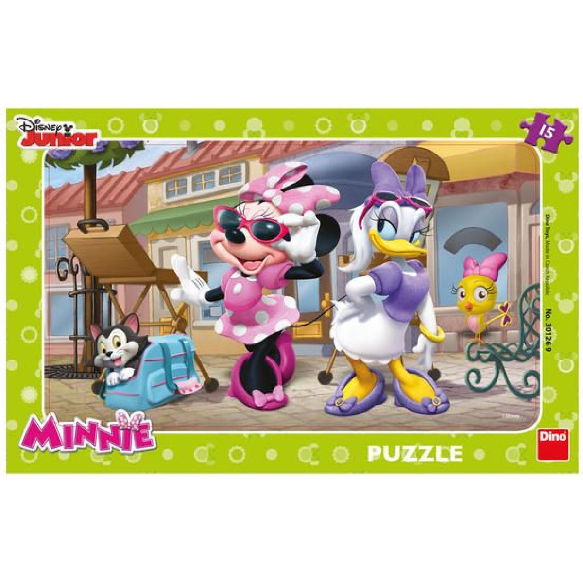 Dino Puzzle deskové Disney Minnie na Montmartru 15 dílků