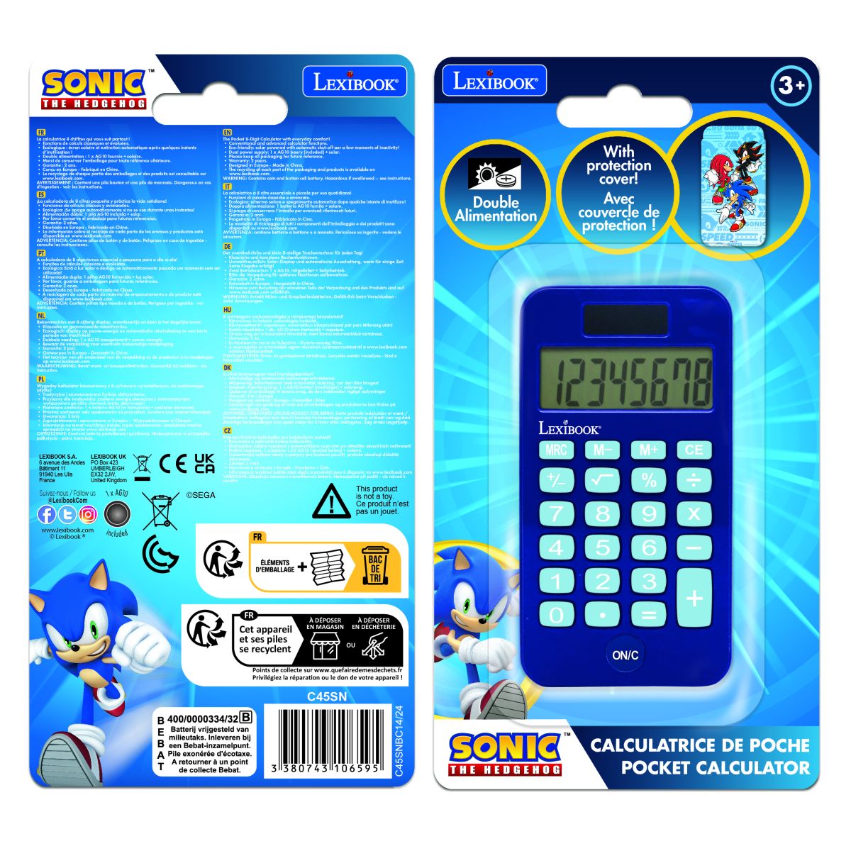 Lexibook Kapesní kalkulačka Sonic