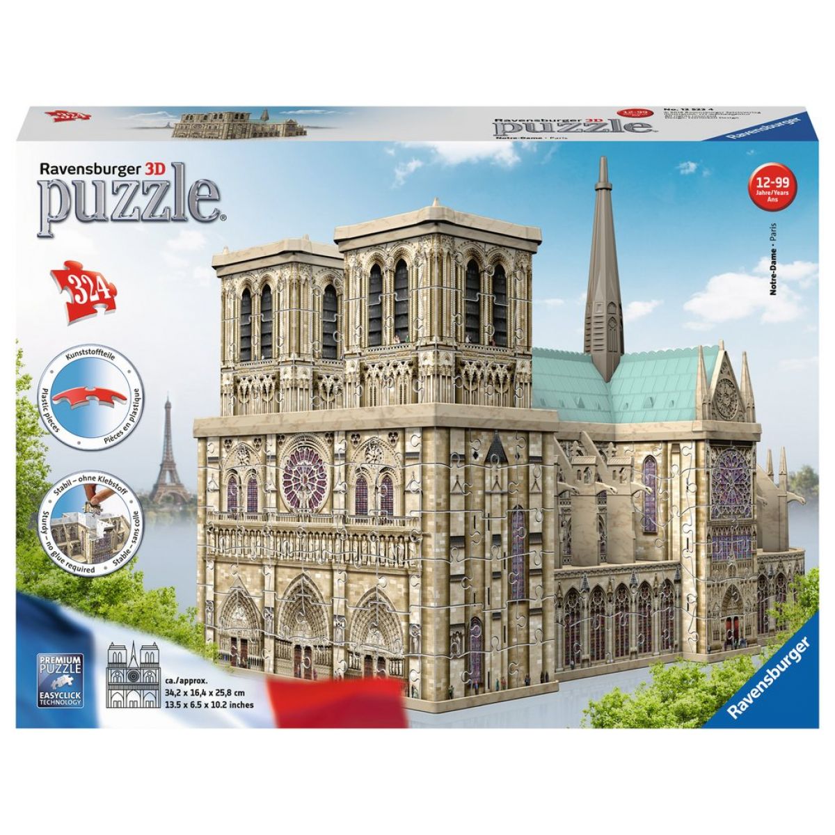 Ravensburger 3D Puzzle Notre Dame 324 dílků