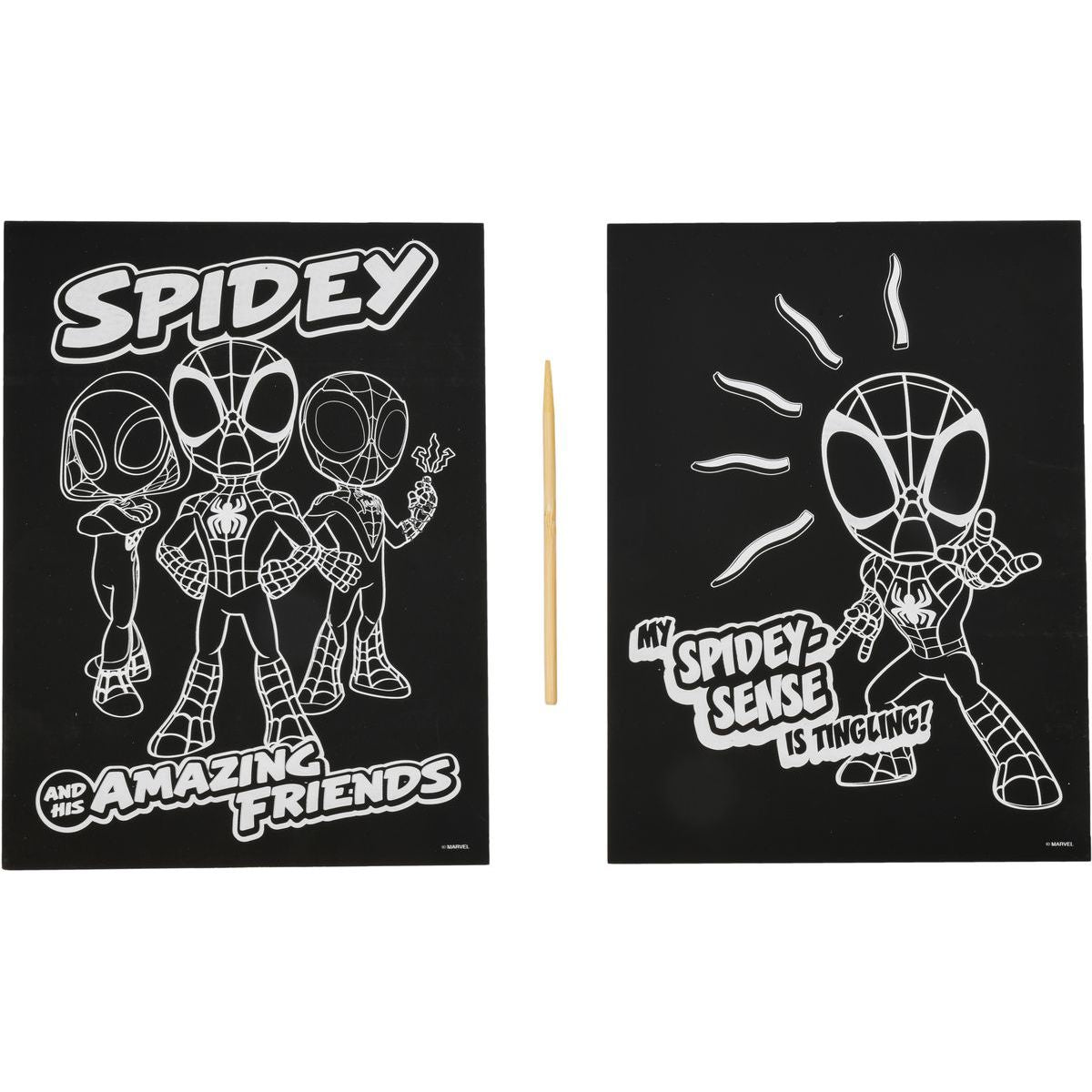 Vyškrabávací obrázky Spidy