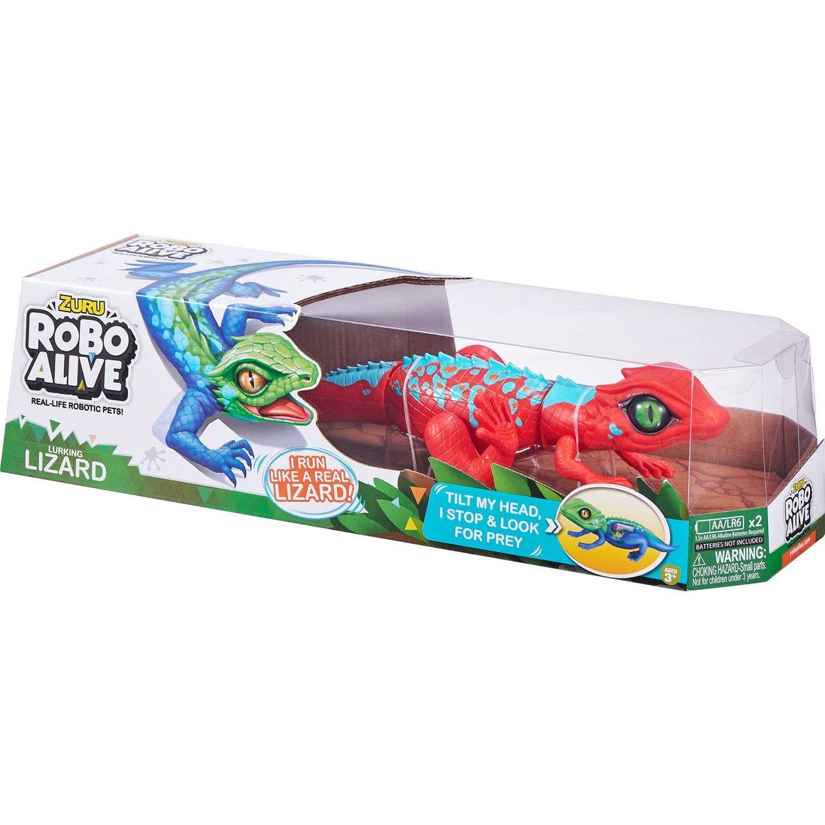 Robo Alive ještěrka - Červeno modrá
