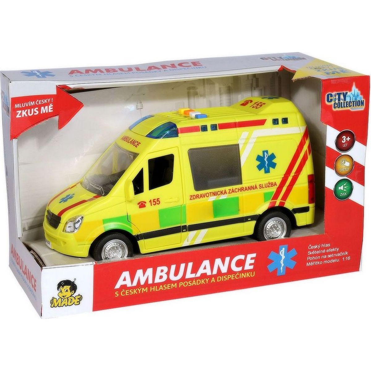 Ambulance na setrvačník se zvukem