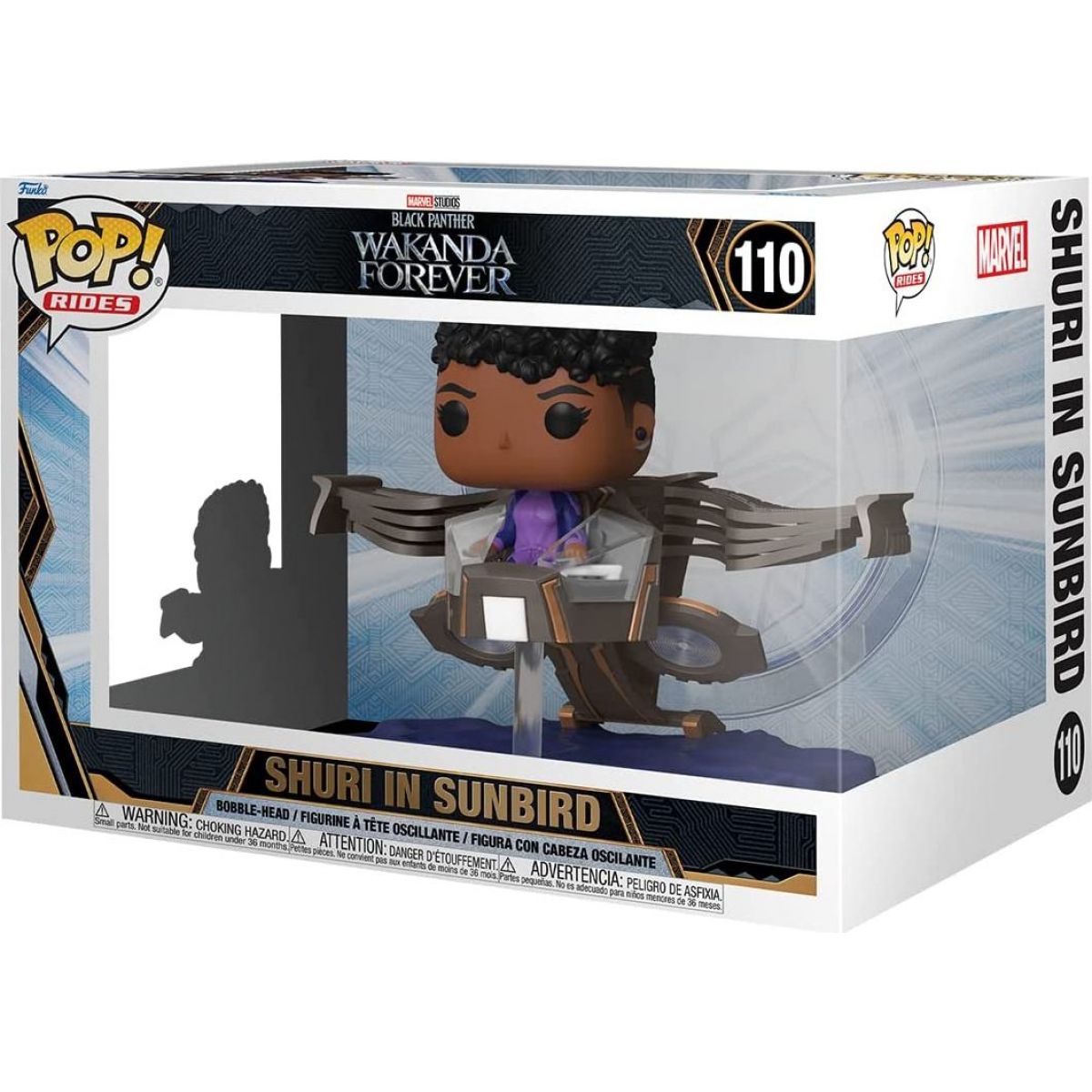 Funko POP Rides Super Deluxe: Marvel: Black Panther: Wakanda Forever - Shuri in Sunbird