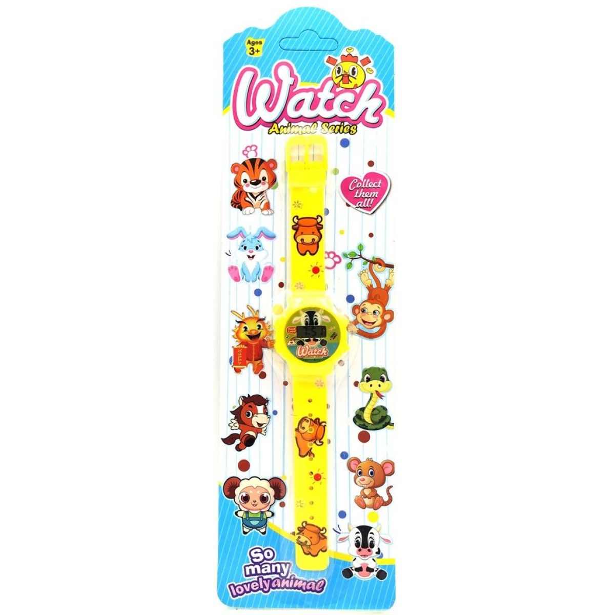 Sparkys Digitální hodinky zvířátka 20,5 cm žluté
